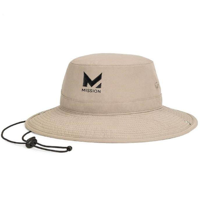 Mission Khaki Polyester Bucket Hat