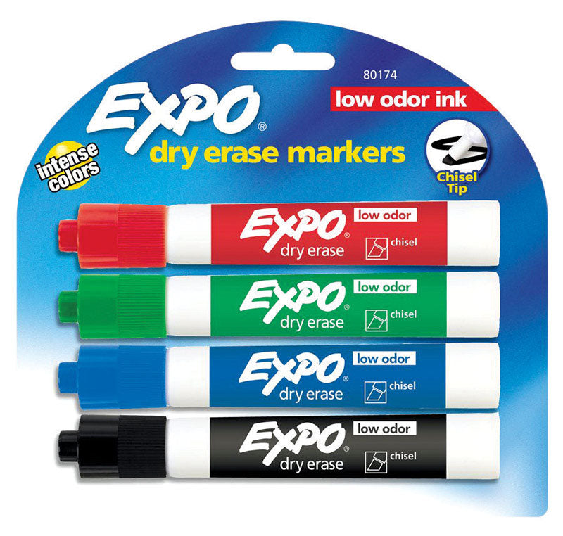 EXPO Dry Erase Markers (Assorted) - 4 pc.