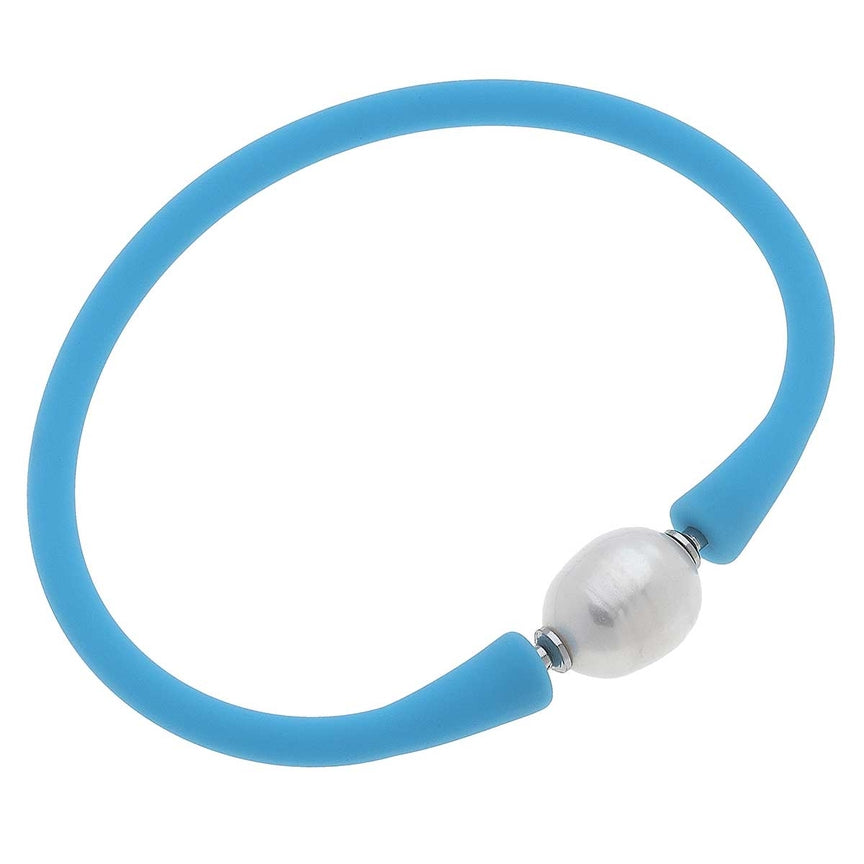 Bali Freshwater Pearl Silicone Bracelet