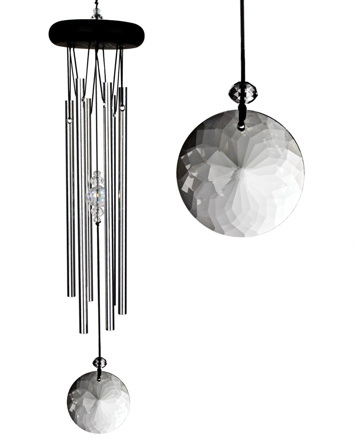 Crystal Meditation Windchime (Silver) - 16