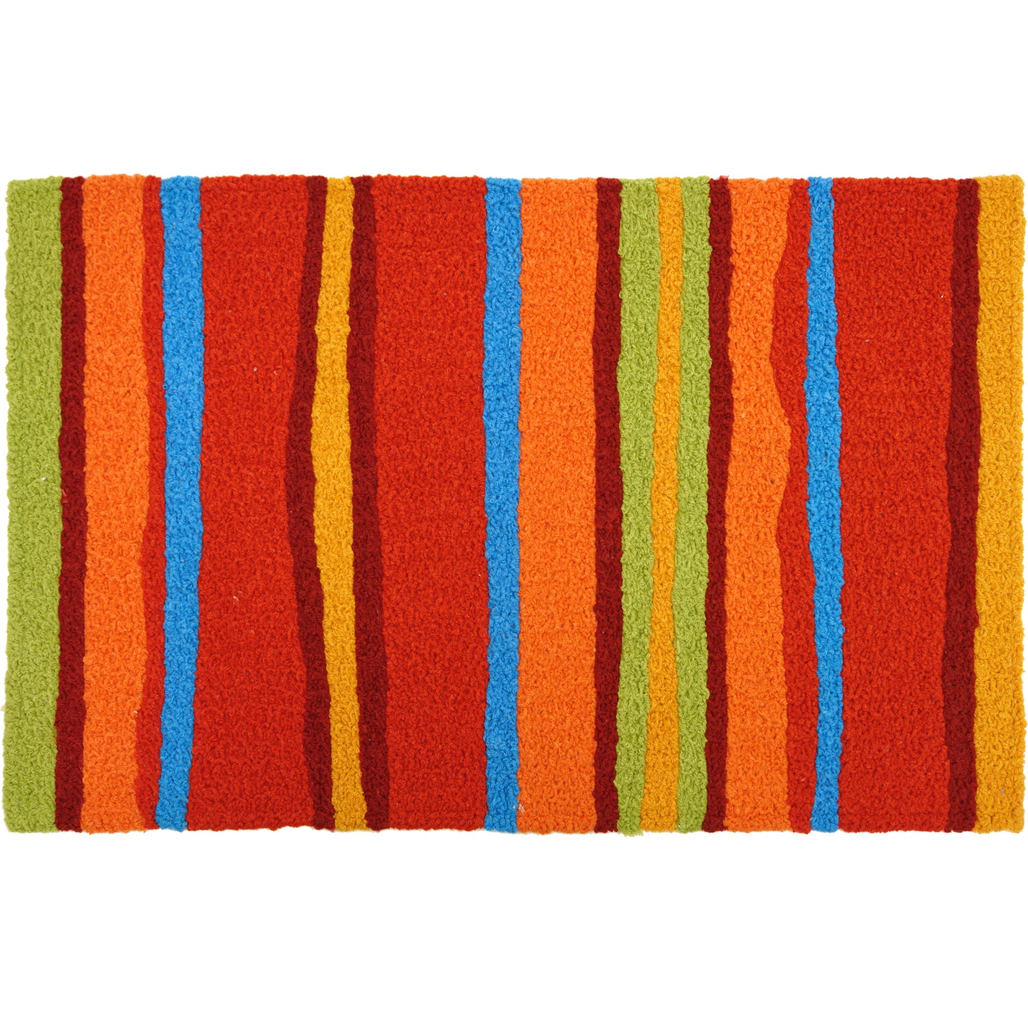 Jellybean Fiesta Stripes Rug - 21 x 33