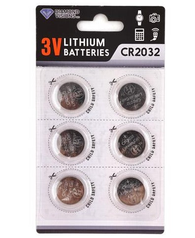 Diamond Visions 2032 Lithium Batteries - 6 pc.