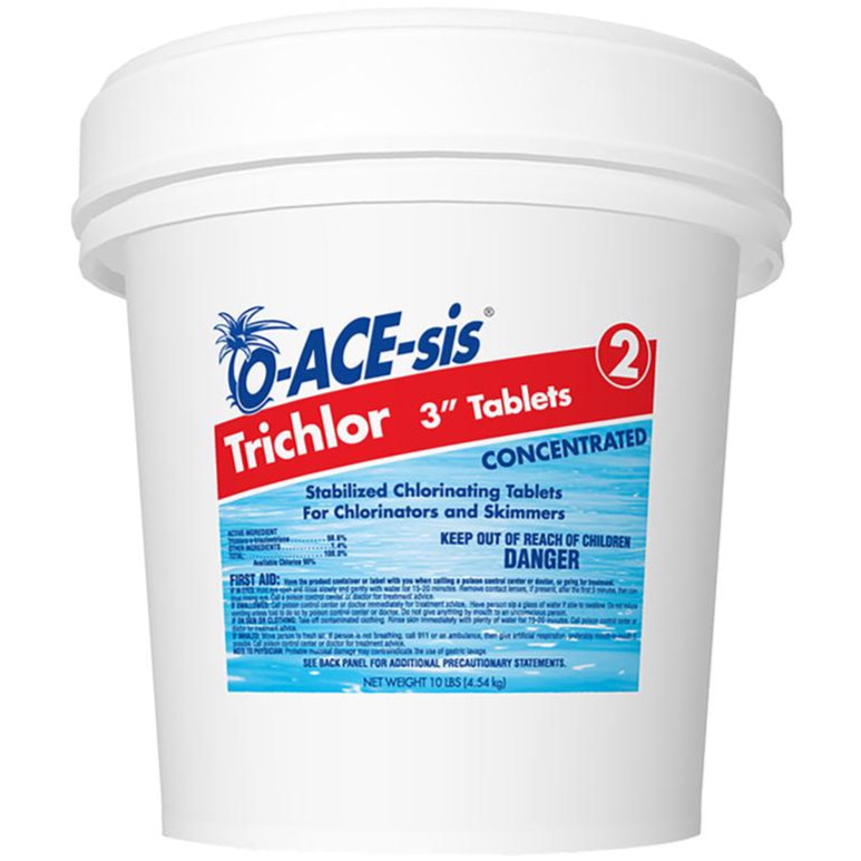 O-ACE-sis 3 Trichlor Chlorine Stabilizing Tablets