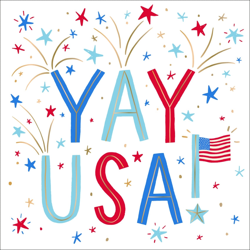 YAY USA Patriotic Cocktail Napkins - 20 pc.