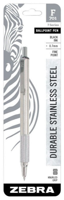 Zebra F-701 Retractable Ballpoint Pen - Black