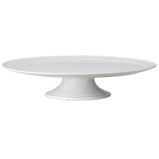 Whiteware Pedestal Cake Plate - 14