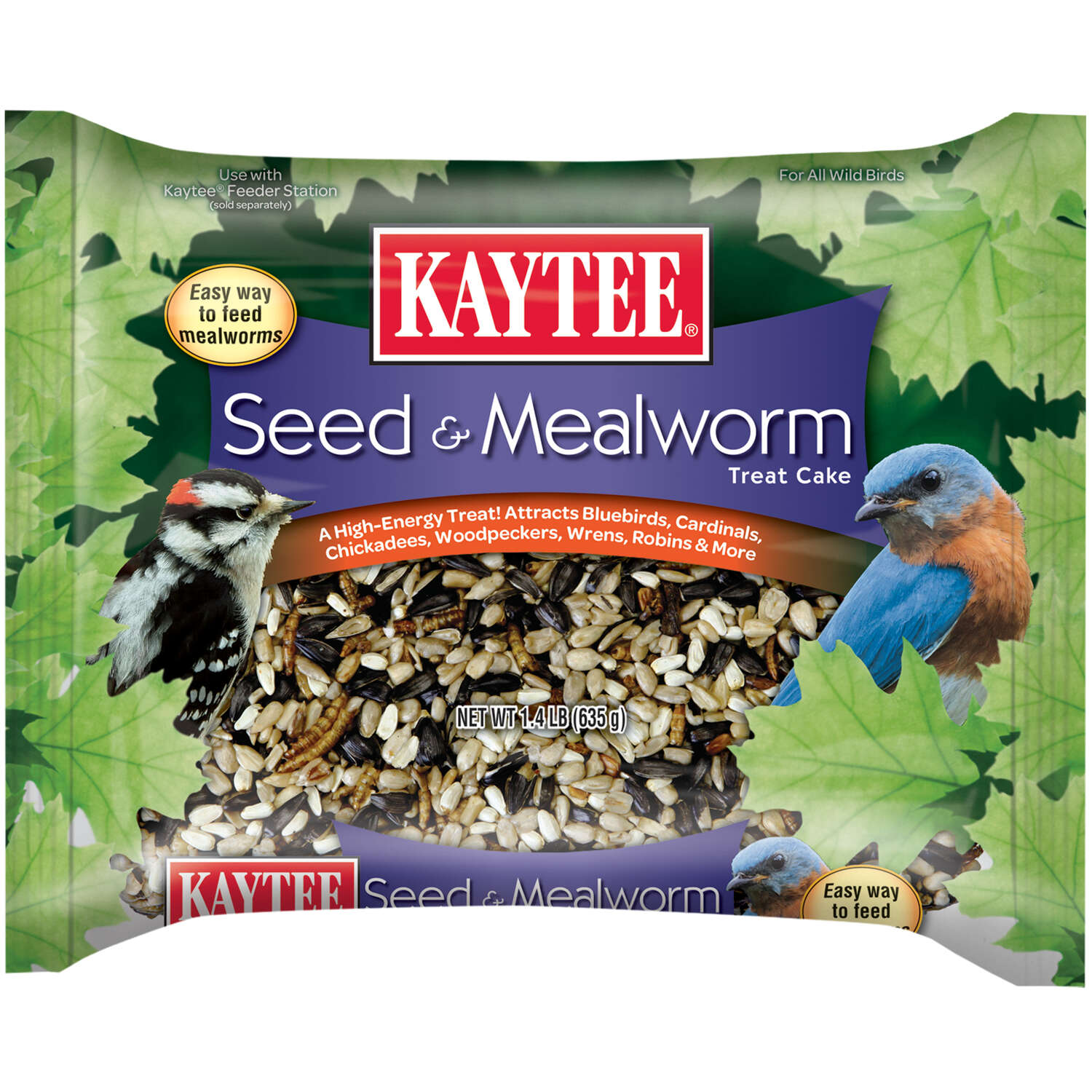 Kaytee Seed & Mealworm Cake - 1.4 lb.