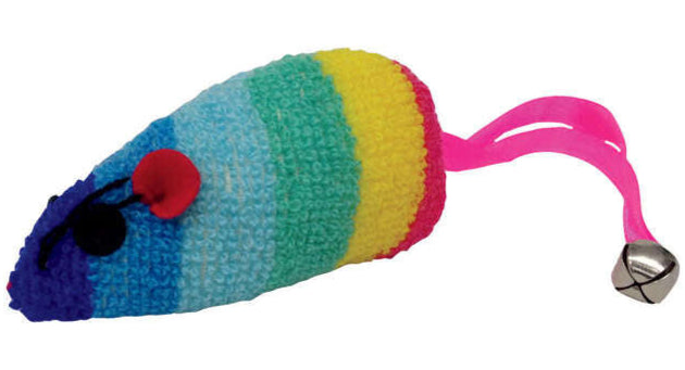 Scruffy's Catnip Rainbow Mouse Cat Toy