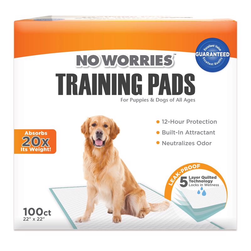 No Worries Plastic Pet Training Pads - 100 pc.