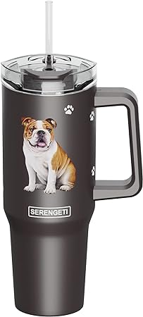 Serengeti Stainless Steel Dog Pattern Insulated Travel Mug - 40 oz.