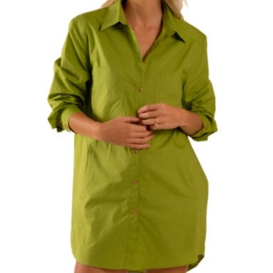 Preslie Poplin Shirt Dress