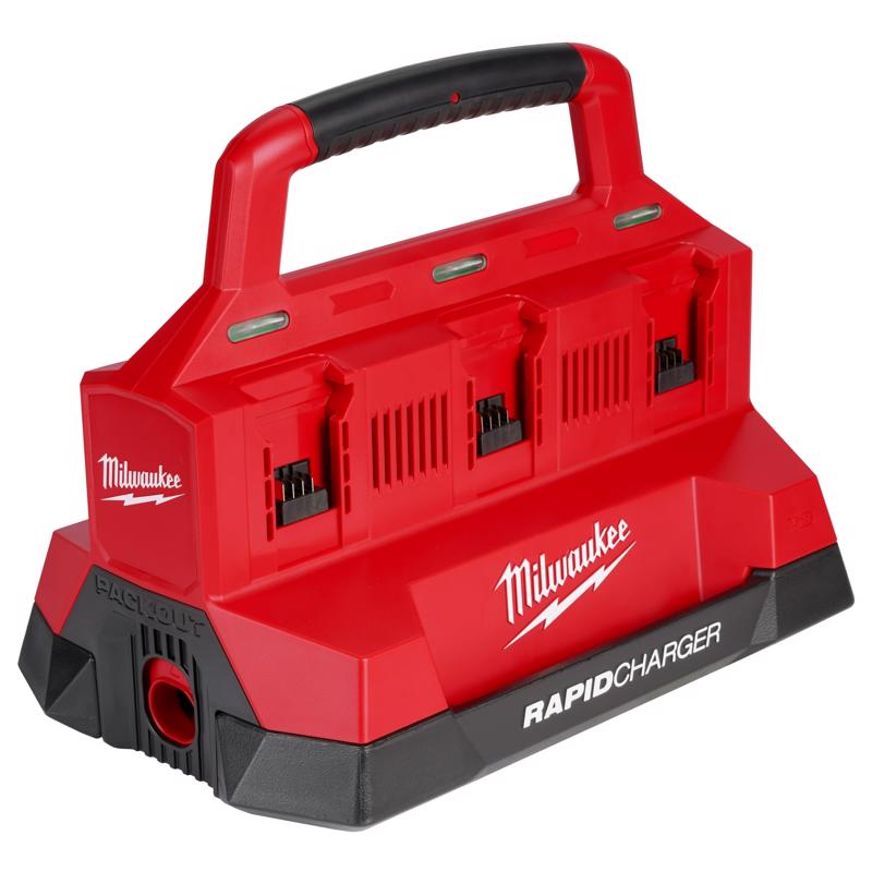 Milwaukee M18 PackOut 18V Six-Bay Rapid Battery Charger