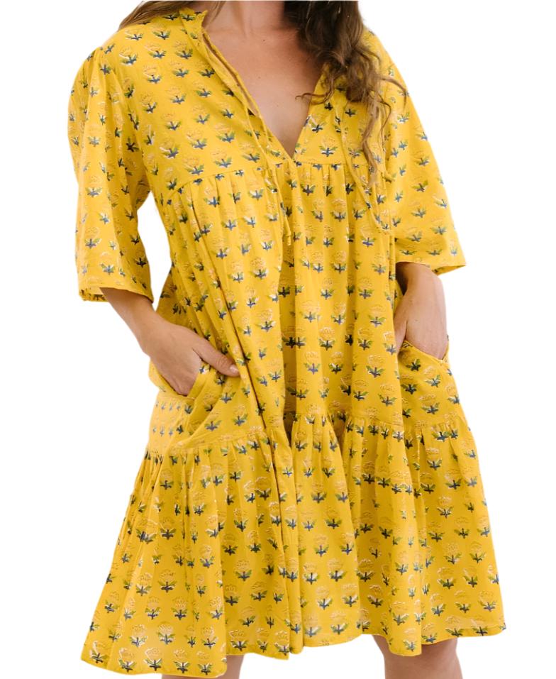 Sunshine Tienda Bondi Dress (Yellow Marigold)