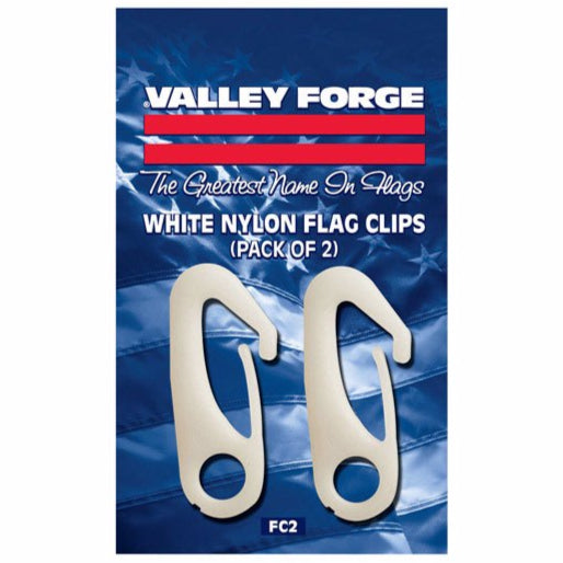 Valley Forge 2.5 Nylon Flagpole Snap Clips - 2 pc.