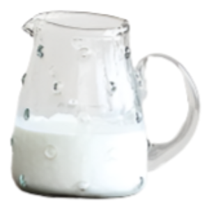 Recycled Glass Hobnail Creamer - 8 oz.