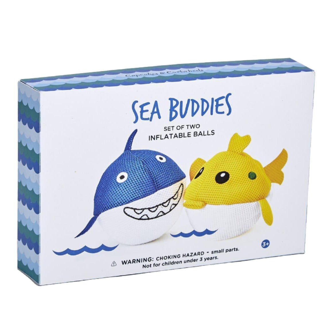 Sea Buddies Inflatable Fish-Shaped Balls - 2 Pc.