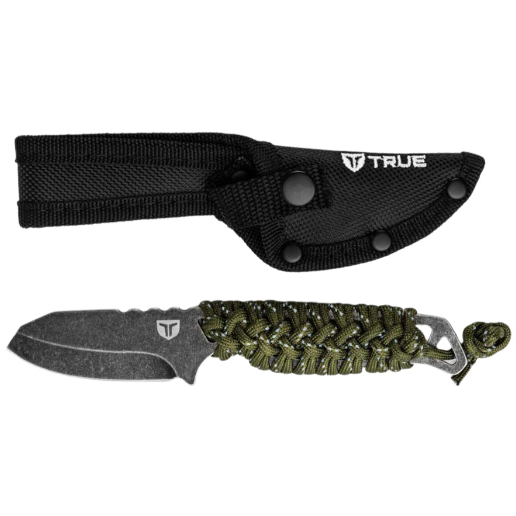 TRUE Nekkid Fixed Blade Knife w/ Paracord Handle - 2.4