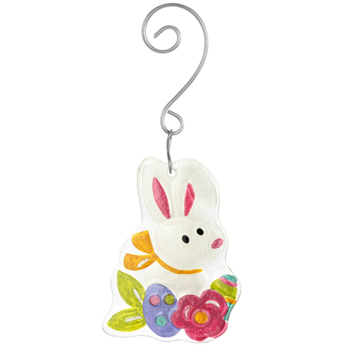 Easter Bunny Glass Fusion Ornament