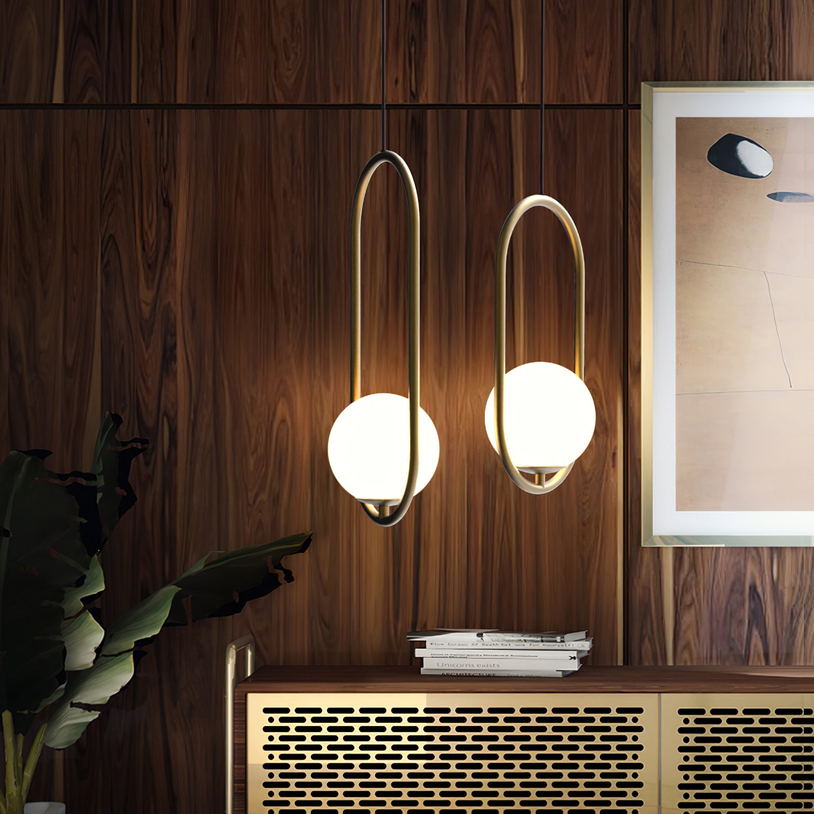 Mila Brass Pendant Light