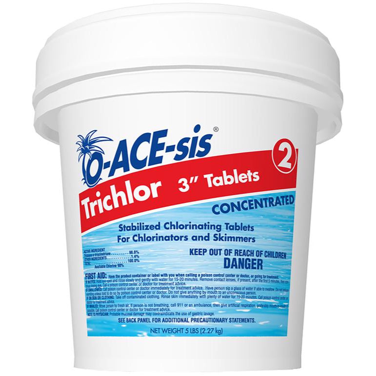 O-ACE-sis 3 Trichlor Chlorine Stabilizing Tablets