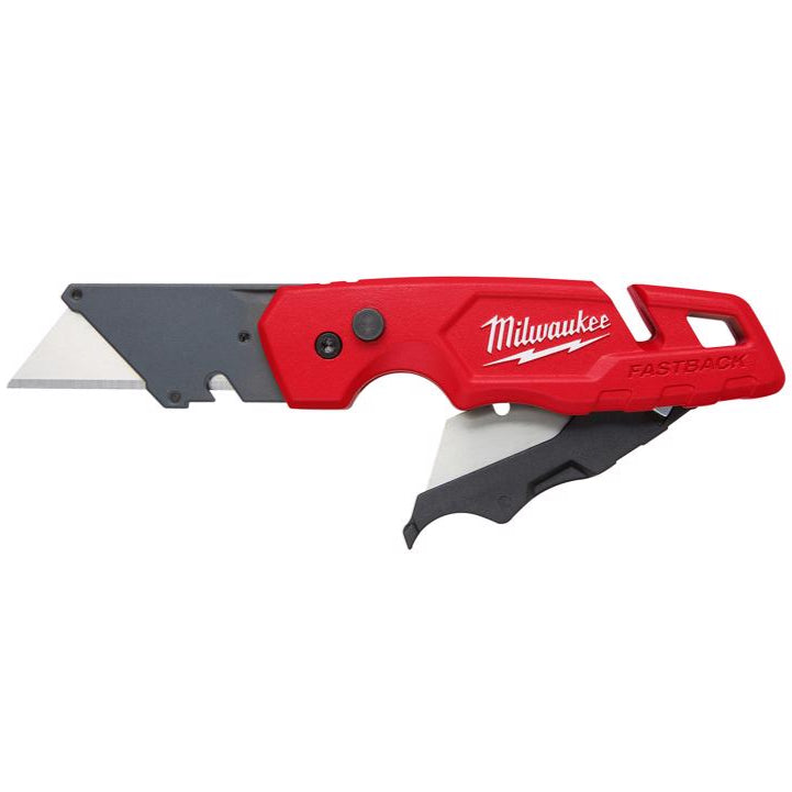 Milwaukee Fastback Press-&-Flip Folding Utility Knife (w/ Blade Storage)