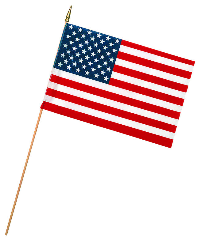 Miniature Polycotton USA Stick Flags