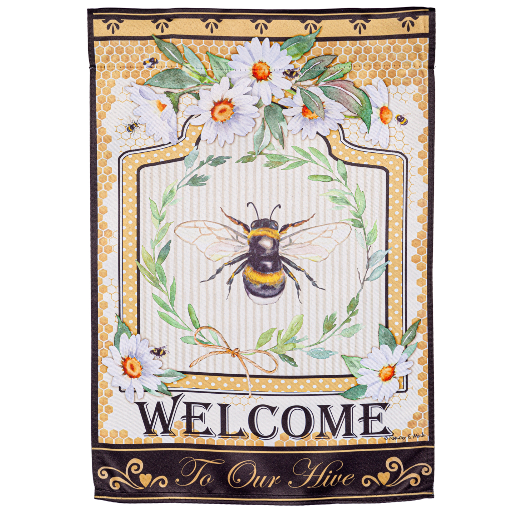 Evergreen Welcome Themed Garden Flags - 12.5 x 18