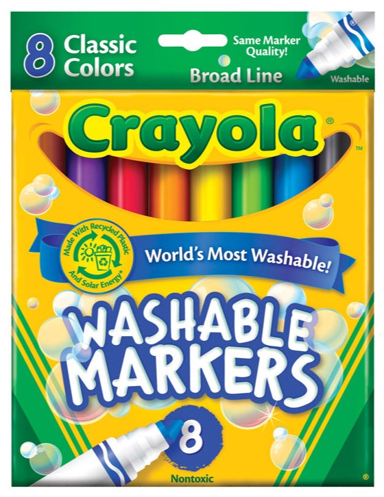 Crayola Washable Markers (Assorted) - 8 pc.