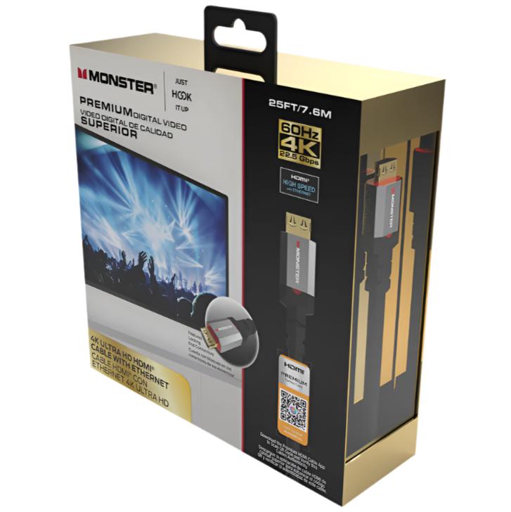 Monster 4K Ultra HD Gold-Plated HDMI Cable w/ Ethernet