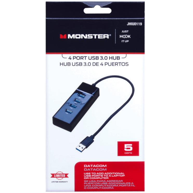 Monster 4-Port USB 3.0 Hub