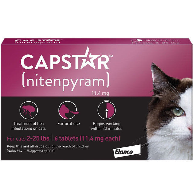 Capstar Flea Treatment Tabs (Cat, <25 lb.) - 6 pc.