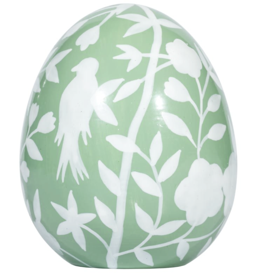 Soft Green Chinoiserie Egg - 6