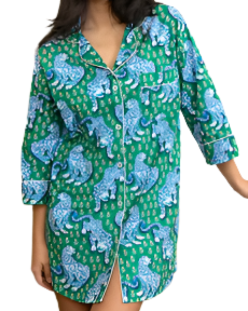 Printfresh Jade Tiger Queen Sleep Shirt