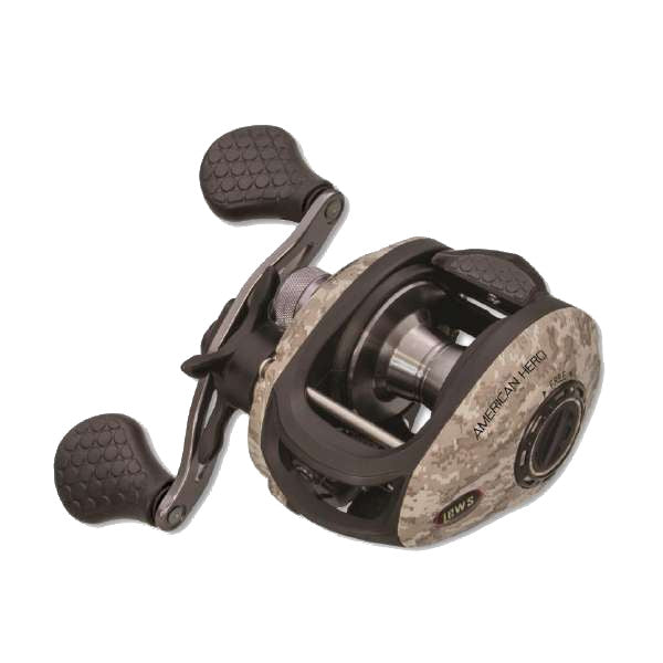 Lew's Baitcast Reel, American Hero Speed Spool, Low Profile, Camo, Right Hand