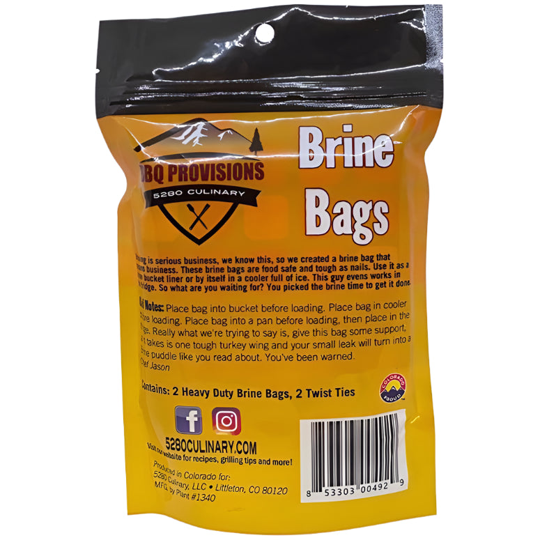 5280 Culinary 3 Gal. Brine Bags - 2 pc.