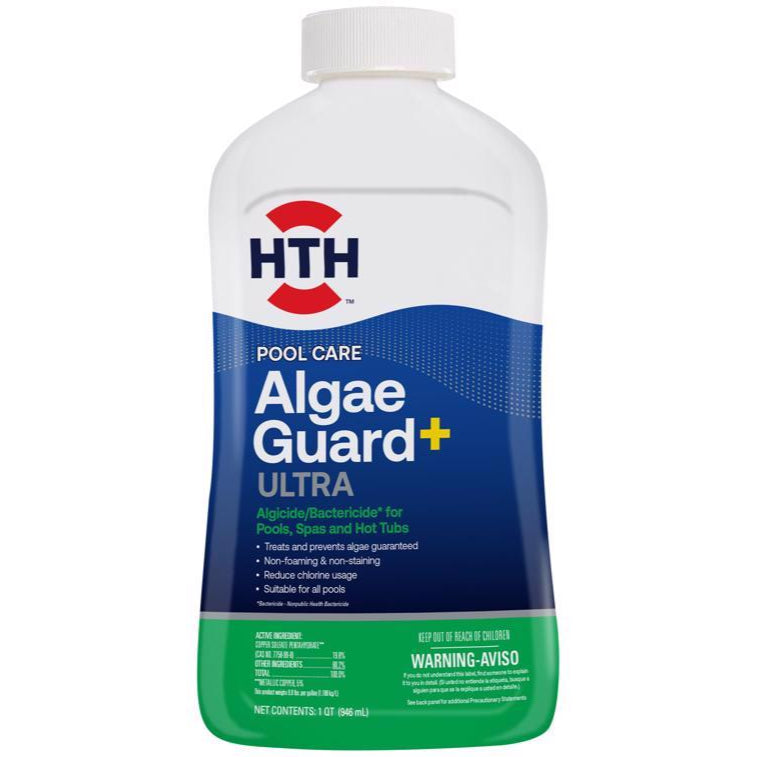 HTH Liquid Algae Guard+ Ultra Pool Treatment - 32 oz.