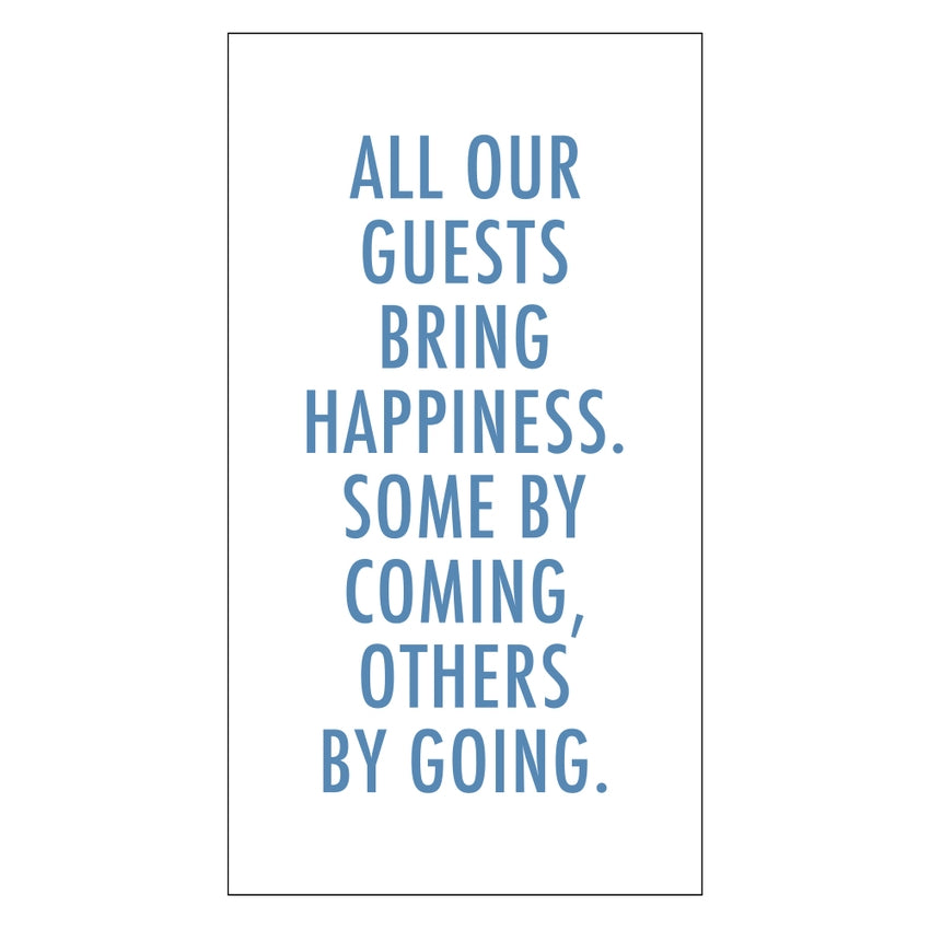 All Guests Bring Happiness Paper Towels - 24 pc.