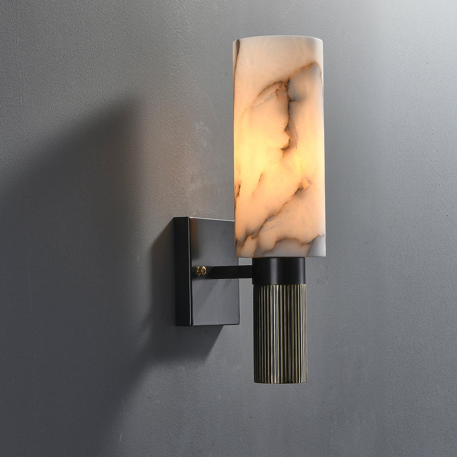 Torch Alabaster Sconce