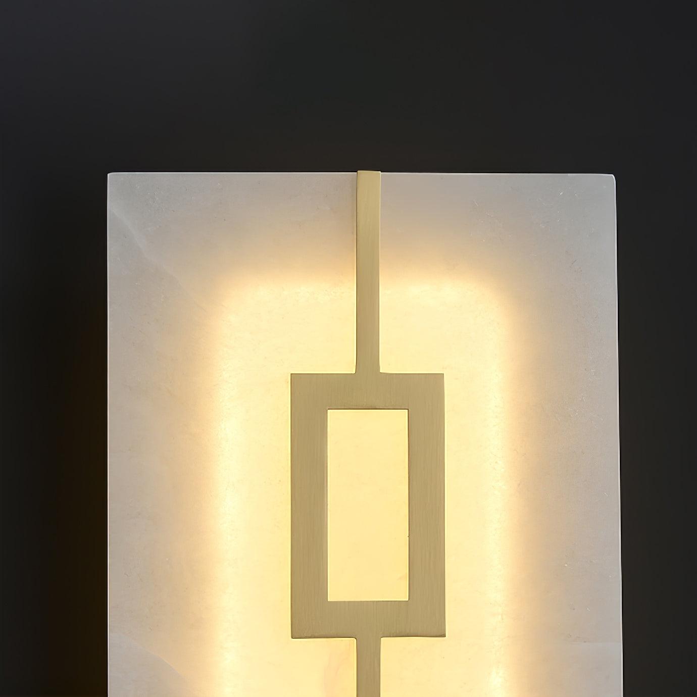 Square Alabaster Wall Lamp