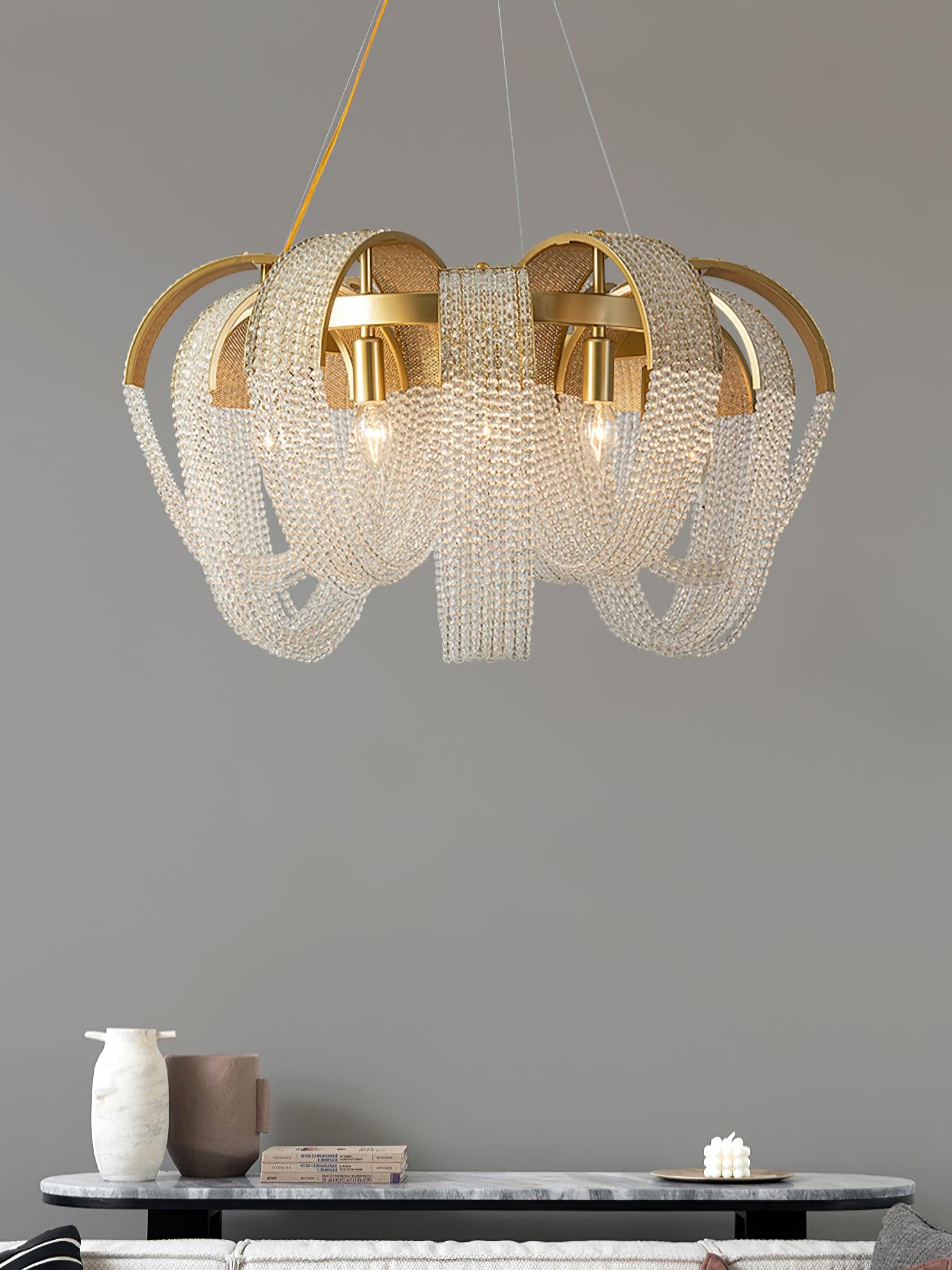 Mesh Crystal Chandelier