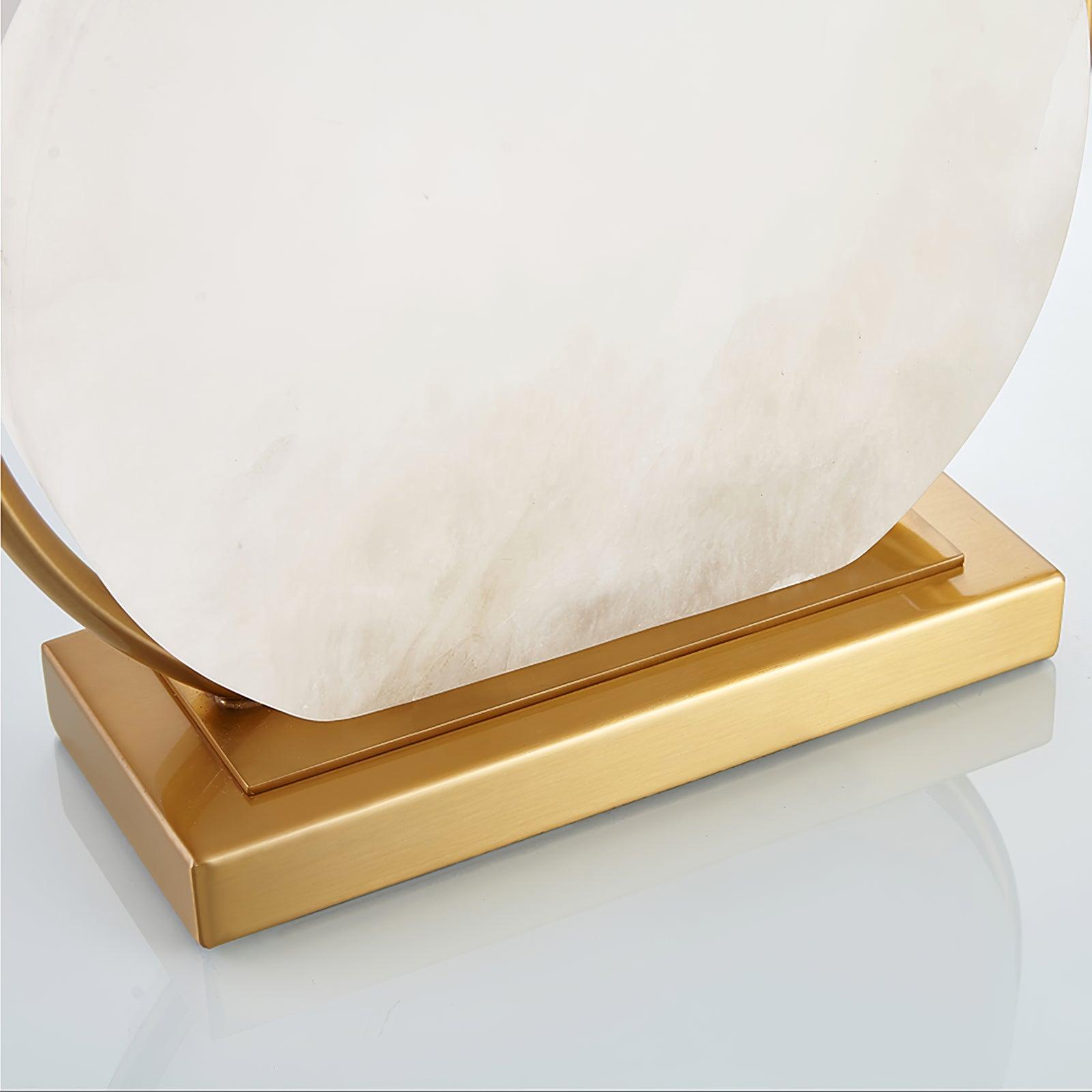 Roma White Marble Table Lamp