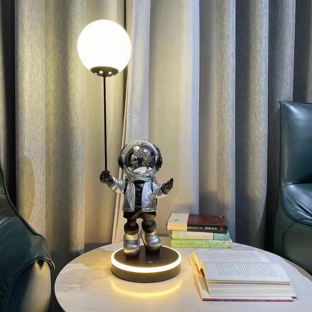 Astronaut and Planet Lamp