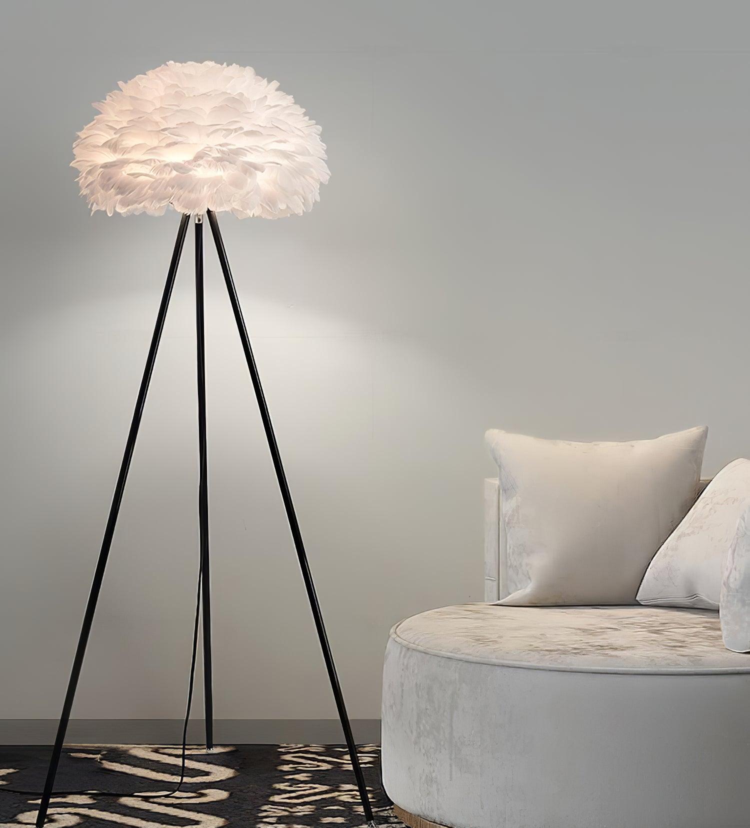 Eos Feather Floor Lamp