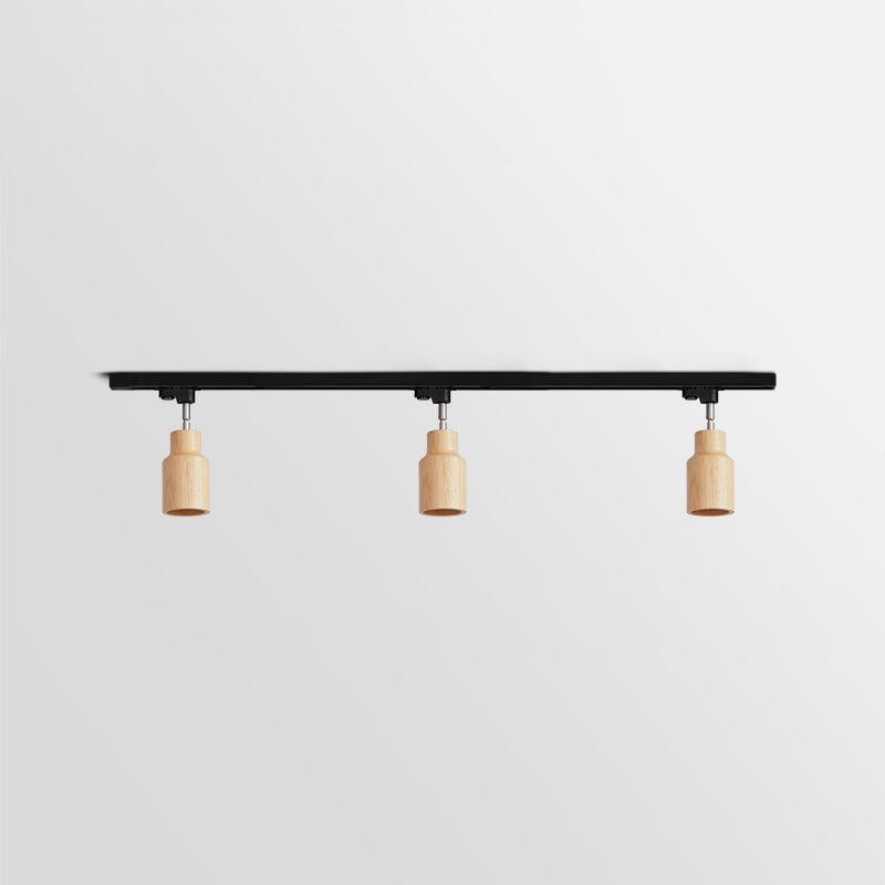 Wood Track Ceiling Lamp