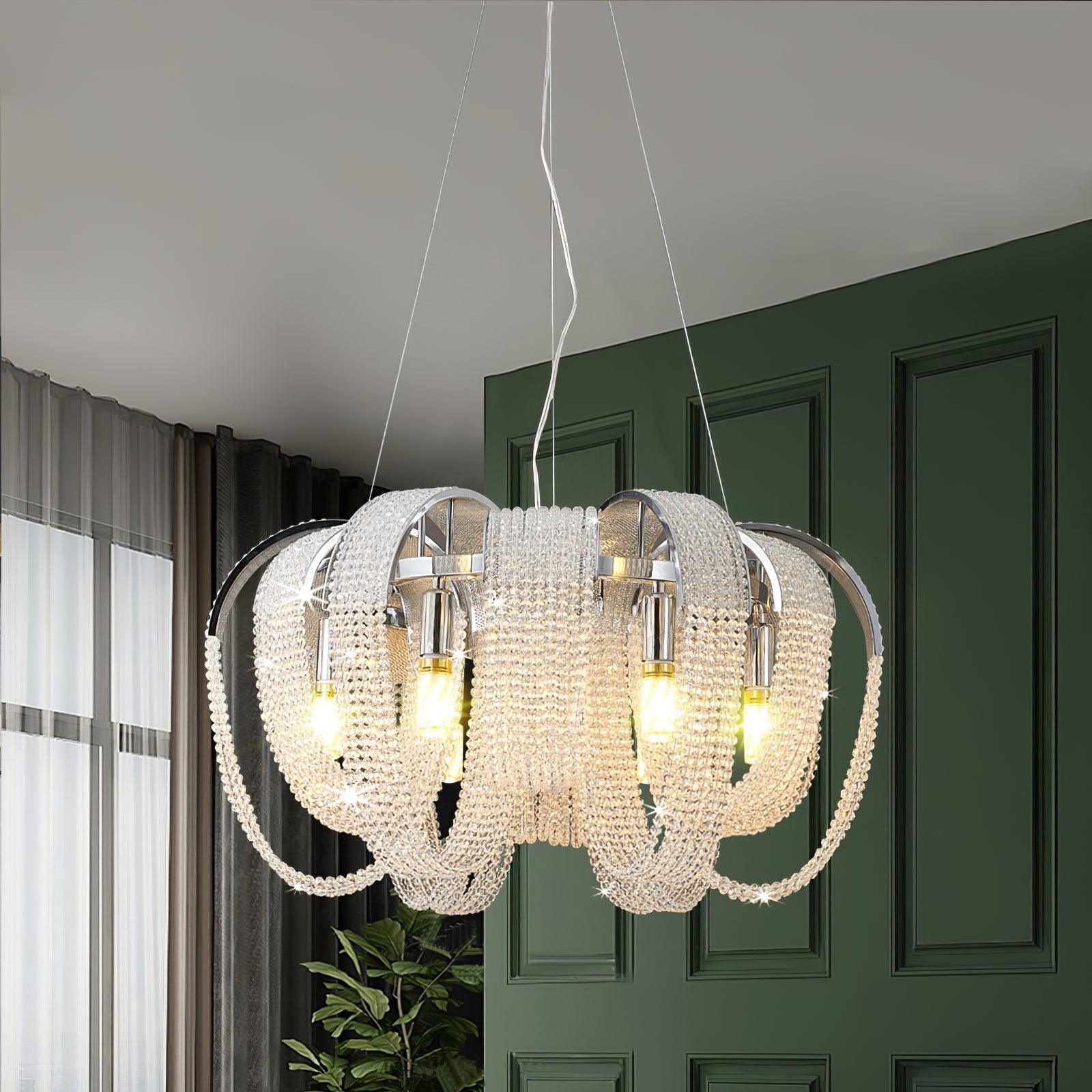 Mesh Crystal Chandelier