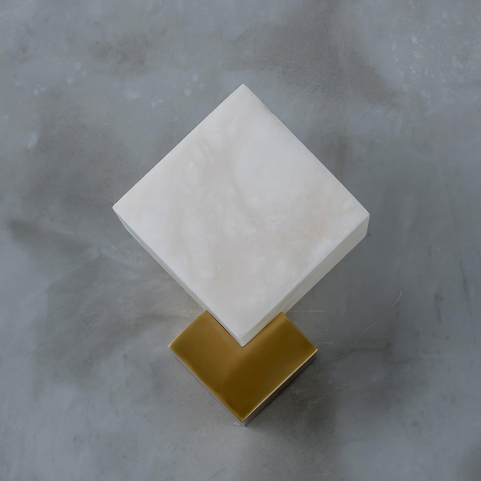 Block Alabaster Wall Sconce