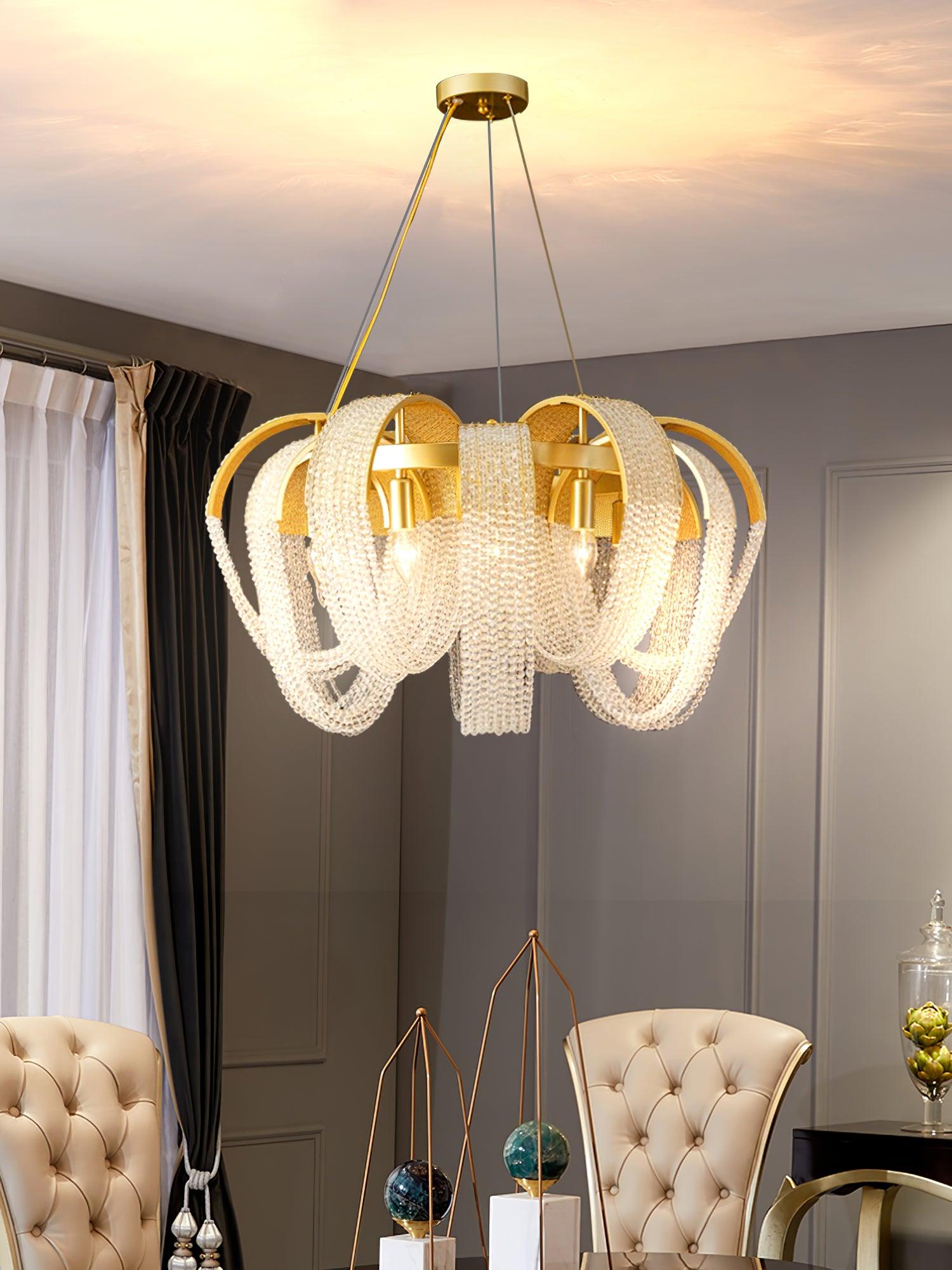 Mesh Crystal Chandelier