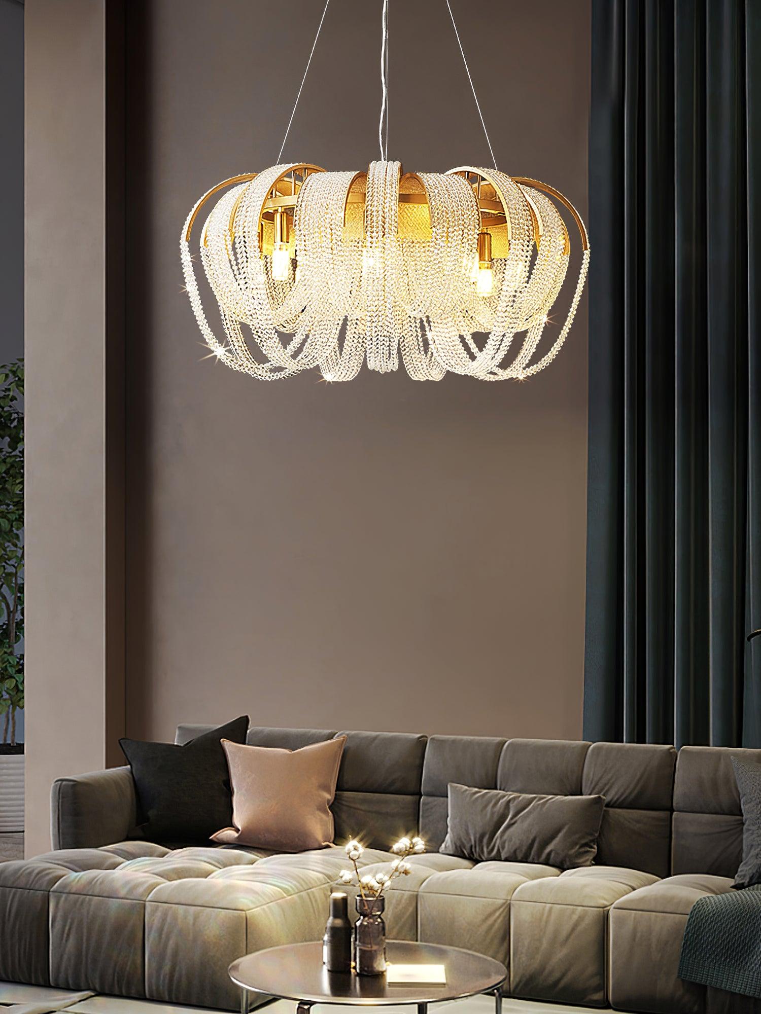 Mesh Crystal Chandelier