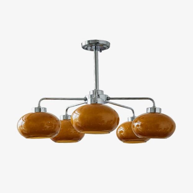 Oval Persimmon Chandelier