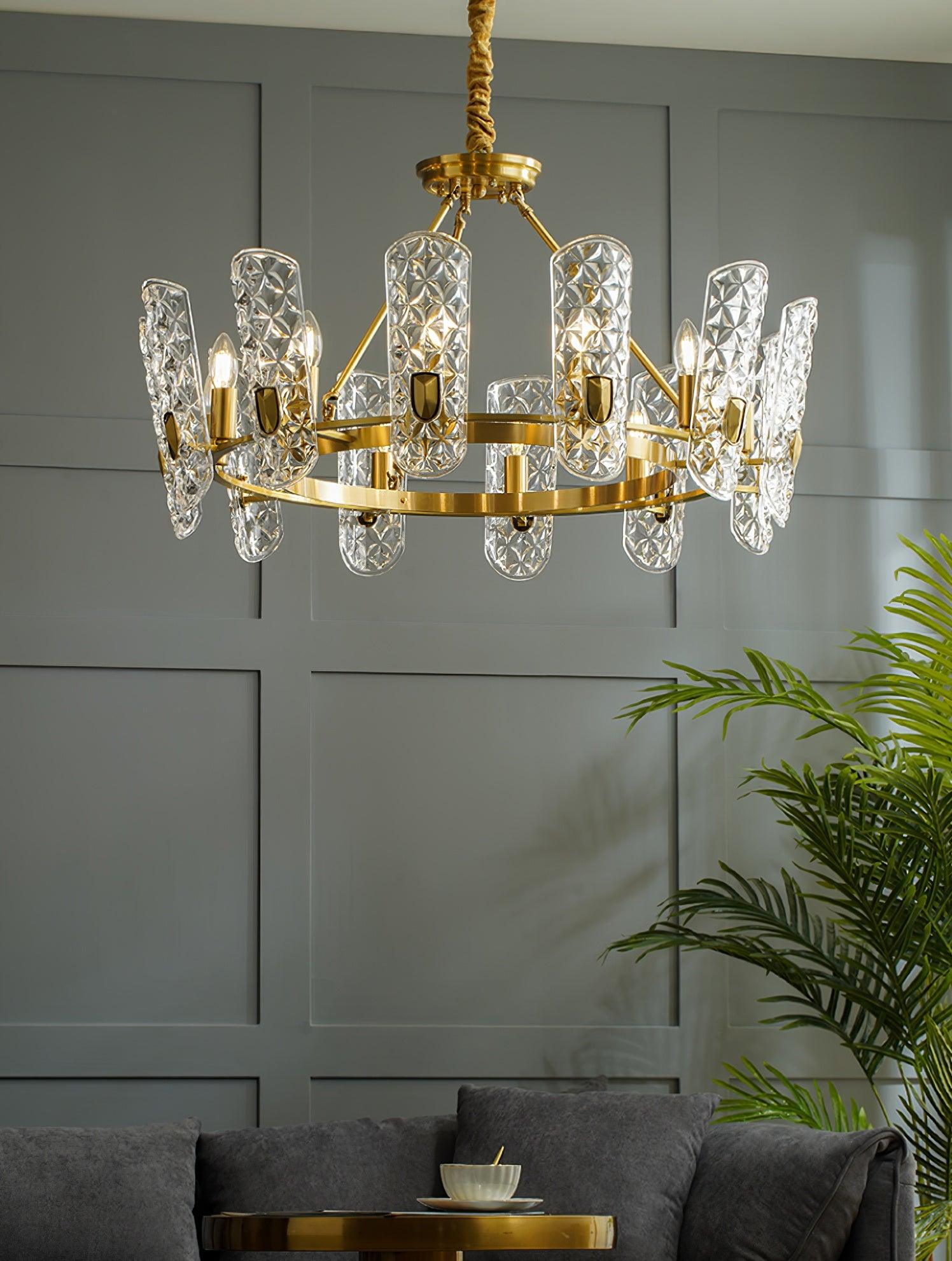 Brass Central Chandelier